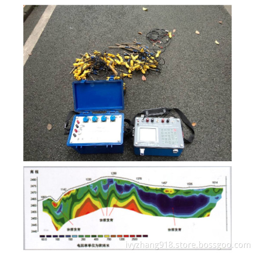 Geophysical 2d Tomography Resistivity Imaging Survey System, Multi Electrode Resistivity Exploration Equipment, 5m Space Cable Survey Equipment